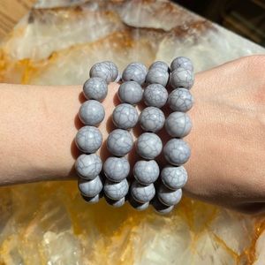 J Crew Gray Beaded Braclet
